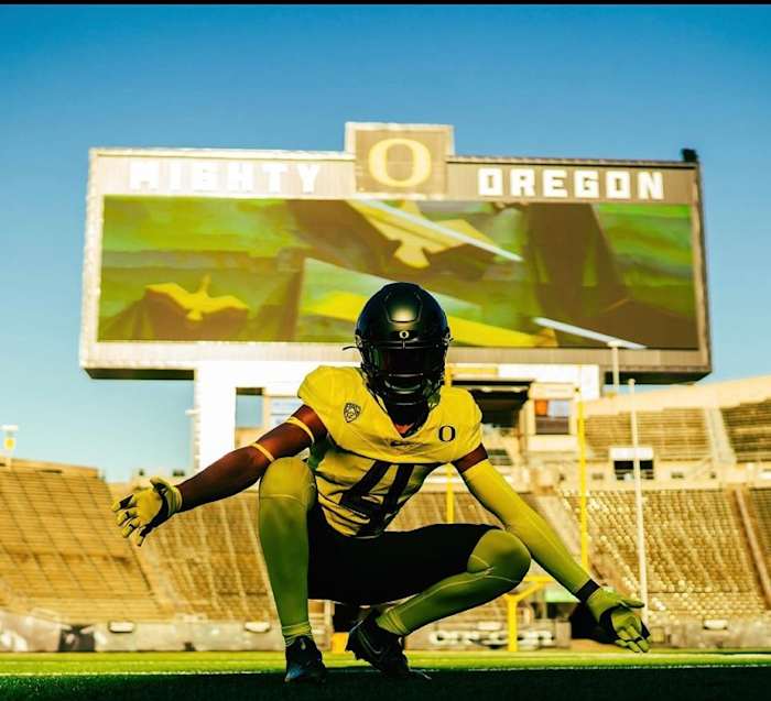 Anderson on his Oregon official visit.